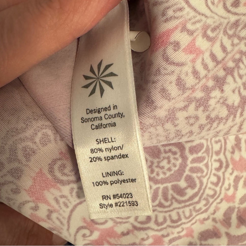 Athleta Printed Halter Cross-Back Dress – Size Small - Picture 10 of 12